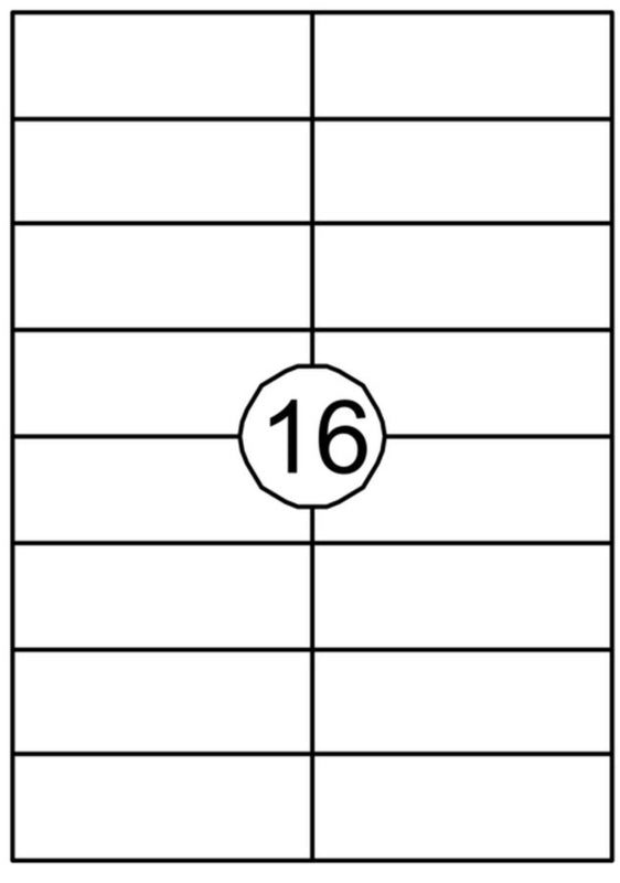 Etiket Quantore 105x37mm 1600stuks