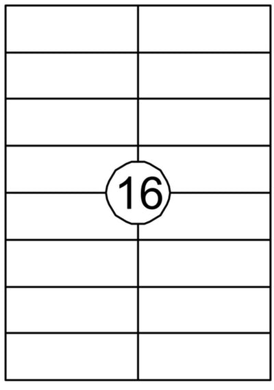 Etiket Quantore 105x37mm 1600stuks
