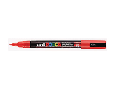 Verfstift Posca fijne punt 0.9 - 1.3 mm. rood