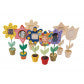 Fotolijstjes hout bloempot 16,5 cm | 12 stuks