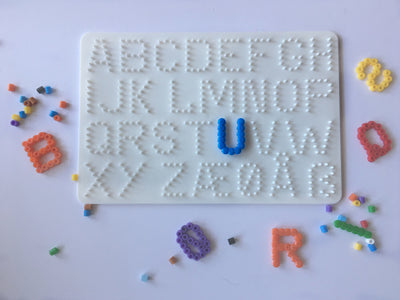 Letterplank strijkkralen