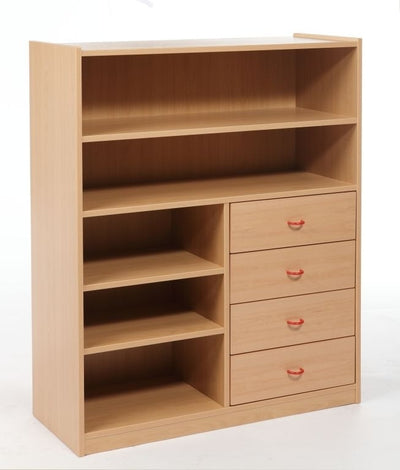 Kast halfhoog met 4 laden