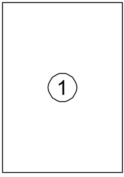 Etiket Quantore 210x297mm 100stuks