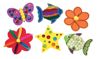 Foam jumbo figuren assorti, 15 tot 20 cm. 48 stuks