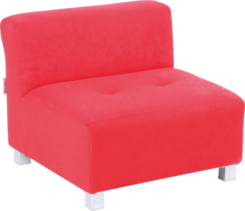 Flexi bank, zithoogte 25 cm, rood