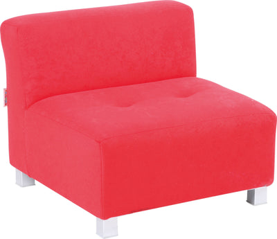 Flexi bank, zithoogte 25 cm, rood