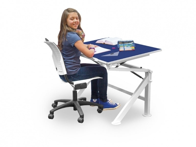 Verstelbare tafel blauw