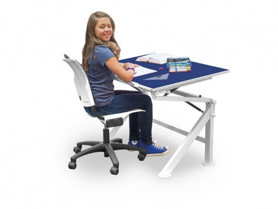 Verstelbare tafel blauw