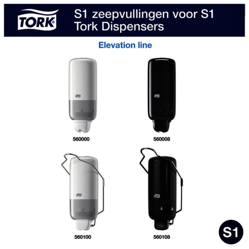 6x Handzeep Tork S1 420701 extra mild ongeparfumeerd 1000ml