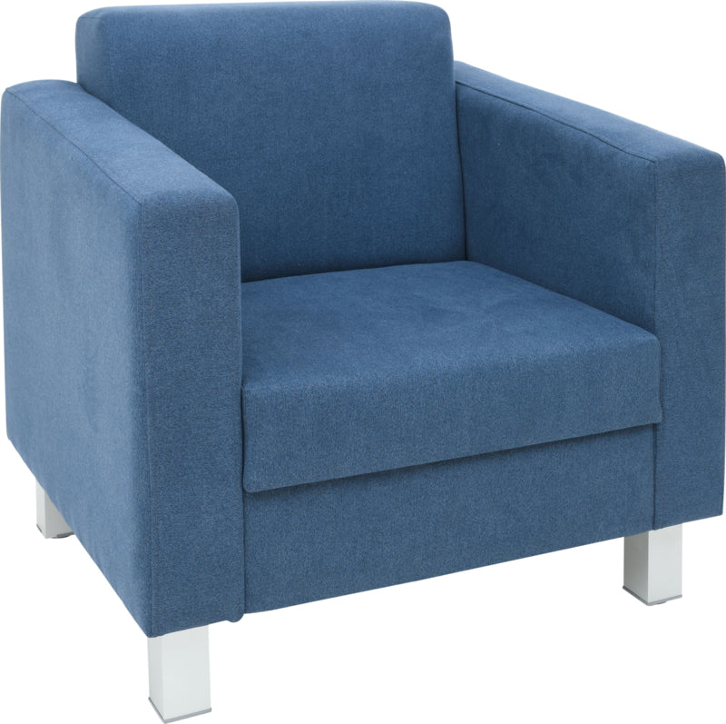 Relax fauteuil marineblauw - vierkante poten