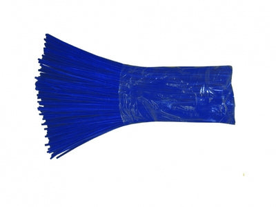 Chenilledraad 50cm donker blauw 6mm 100 stuks
