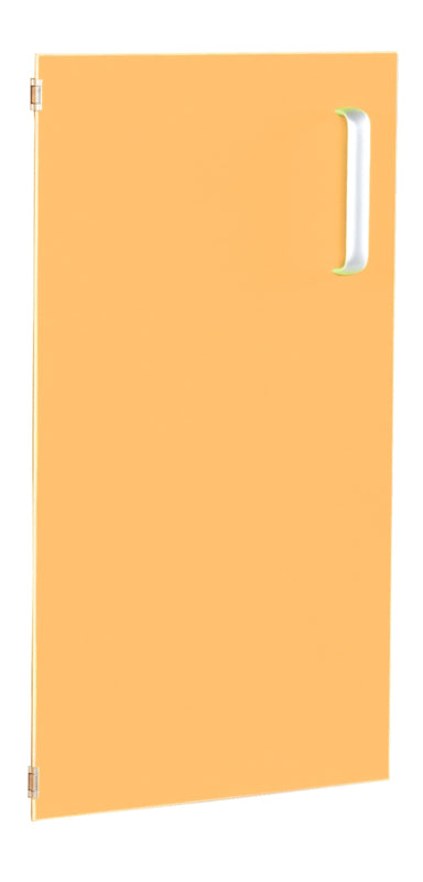 Deur voor smalle kast Flexi en kast M met scheidingswand links - oranje