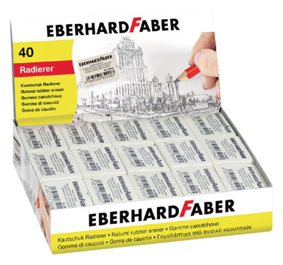 Gum Eberhard Faber 40 stuks EF-585440 - Wit