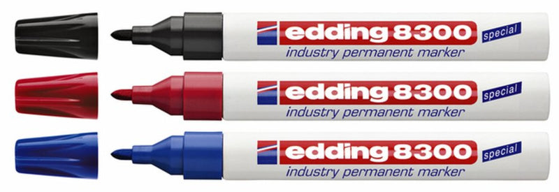 10 stuks Viltstift edding 8300 industrie rond zwart 1.5-3mm