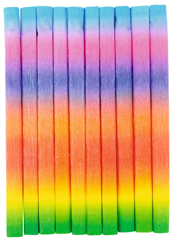 Crêpepapier - regenboog
