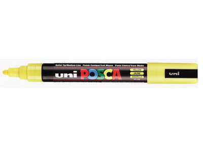 Verfstift Posca medium punt 1.8 - 2.5 mm. geel