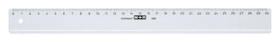 Liniaal M+R 1130 300mm plastic transparant