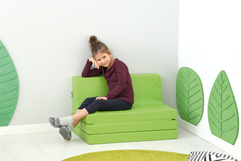 Vouwbare bank afm. 48 x 80 x 49 cm - Groen