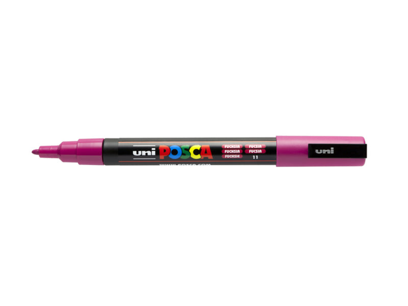 Verfstift Posca fijne punt 0.9 - 1.3 mm. fuchsia