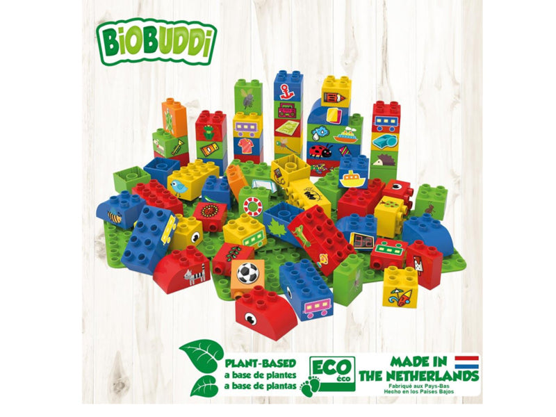 BiOBUDDi Educatieve blokken met 2 basisplaten BB-0008 60dlg