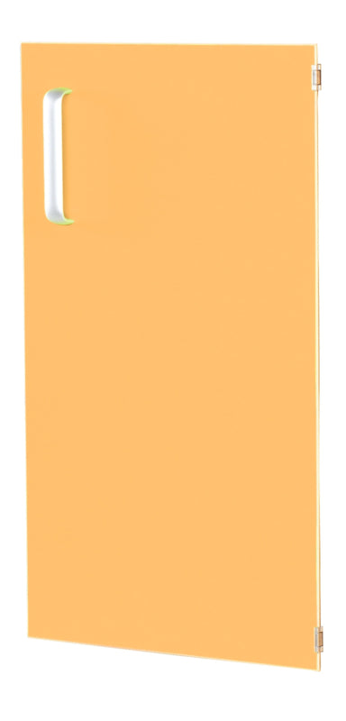 Deur voor smalle kast Flexi en kast M met scheidingswand rechts - oranje