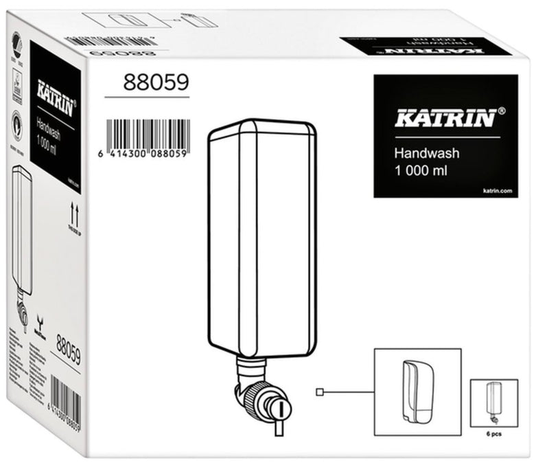 6x Handzeep Katrin 88110 1000ml neutraalzeep