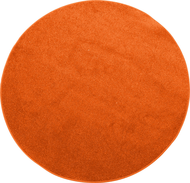 Rond tapijt - diam. 100 cm - terracotta