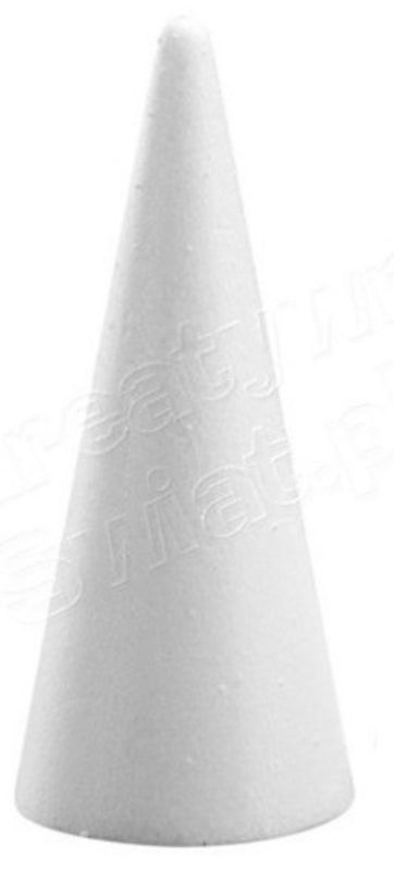 Tempex kegel 5 stuks 200mm - Wit