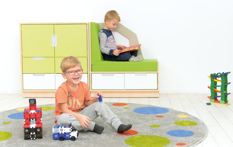 Quadro - set - auto 180 °, esdoorn / wit ( lichte beschadiging)