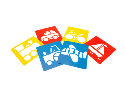 Sjablonen 14 x 15 cm. voertuigen