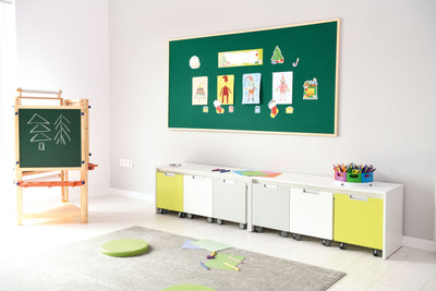 Prikbord 100 x 200 cm - groen