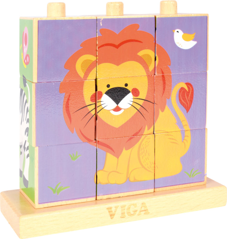 Verticale puzzel - wilde dieren
