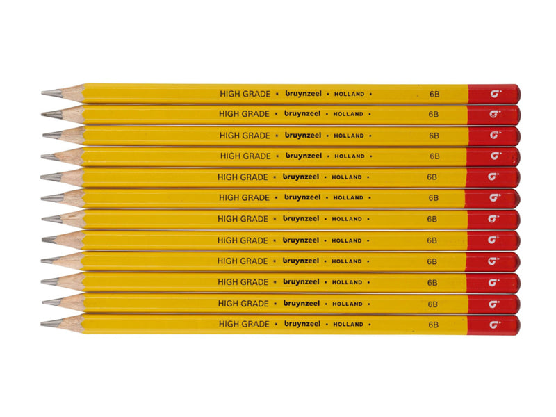 12 potloden Bruynzeel 6B