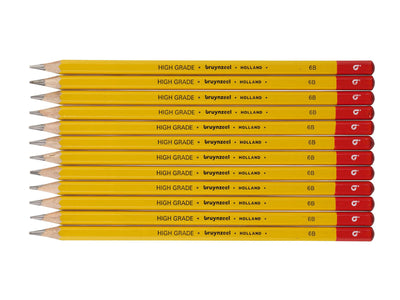 12 potloden Bruynzeel 6B