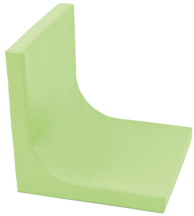 Matras met rugleuning Afm. 60 x 60 x 7 cm - Groen