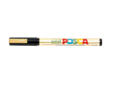 Verfstift Posca fijne punt 0.9 - 1.3 mm. goud
