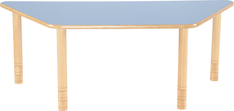 Trapezium Flexi tafel 150,5x80x80cm blauw 58-76cm hoogte verstelbaar