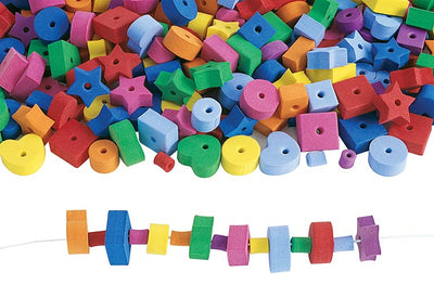Foam kralen 2cm. assorti 500 stuks