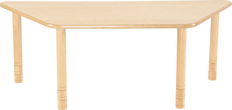 Trapezium Flexi tafel 150,5x80x80cm beuken 58-76cm hoogte verstelbaar