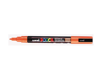 Verfstift Posca fijne punt 0.9 - 1.3 mm. oranje