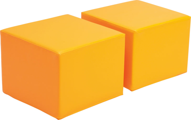 Zachte poefs voor Premium-kast - oranje