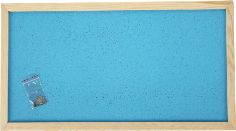Prikbord 100 x 200 cm - lichtblauw
