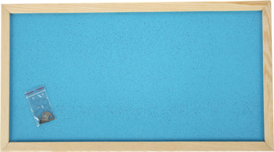 Prikbord 100 x 200 cm - lichtblauw