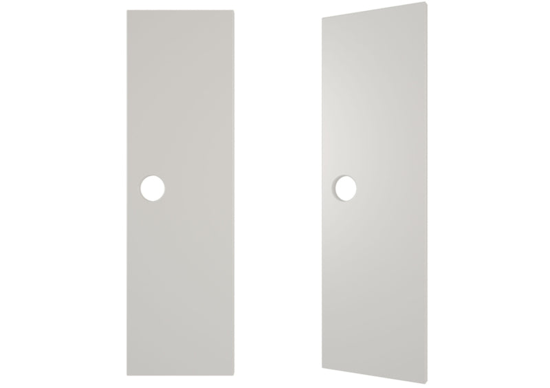 Deuren voor garderobe Mariposa met rond gat - grijs