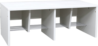 Quadro - garderobebank 4, wit