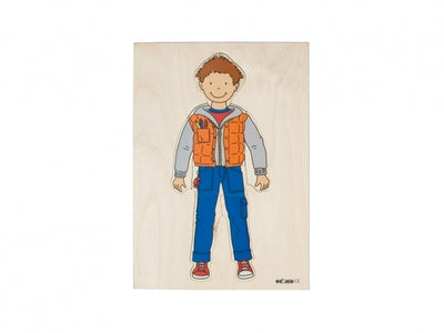 Aankleedpuzzel jongen 34x 22 cm