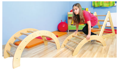 Kleine halfronde gym ladder