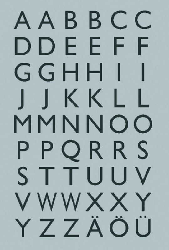 Etiket Herma 4133 13x12mm letters A-Z zwart op zilver