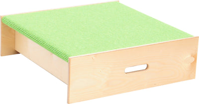 Vierkant platform, hoogte 20 cm, lichtgroen