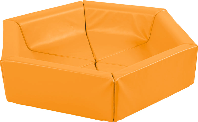 Zeshoekig zitje - oranje